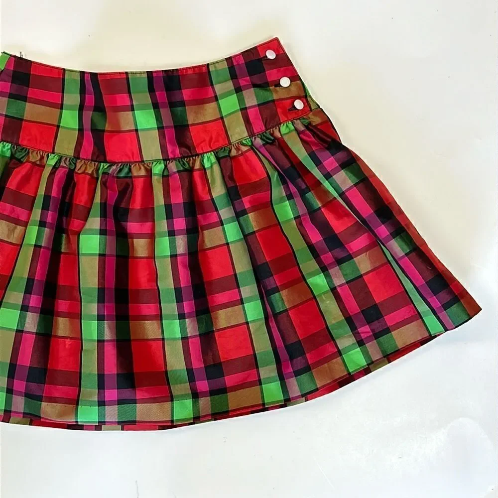 Goes size 8 GAP kids holiday plaid skirt